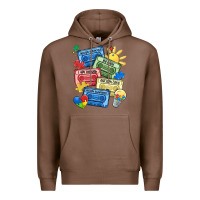 Chestnut autism cassette tapes Premium Hoodie - MaliasSmallBusiness