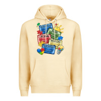 Pina Colada autism cassette tapes Premium Hoodie - MaliasSmallBusiness
