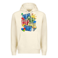 Sandshell autism cassette tapes Premium Hoodie - MaliasSmallBusiness