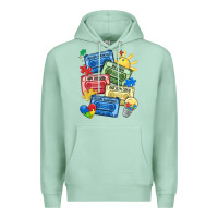 Seafoam autism cassette tapes Premium Hoodie - MaliasSmallBusiness