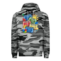 Slate Camo autism cassette tapes Premium Hoodie - MaliasSmallBusiness