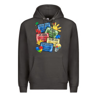 Smoke autism cassette tapes Premium Hoodie - MaliasSmallBusiness
