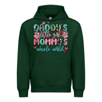 Forest Green daddy's little girl mommy's whole world Urban Hoodie - MaliasSmallBusiness