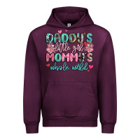 Mauve Wine daddy's little girl mommy's whole world Urban Hoodie - MaliasSmallBusiness