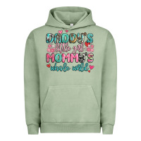 Pigment Oil Green daddy's little girl mommy's whole world Urban Hoodie - MaliasSmallBusiness