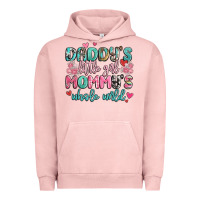 Pigment Salmon daddy's little girl mommy's whole world Urban Hoodie - MaliasSmallBusiness