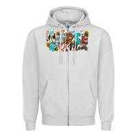Dove Grey nurse mom Zipper Hoodie - texasbilliewilder