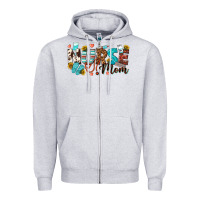 Heather Grey nurse mom Zipper Hoodie - texasbilliewilder