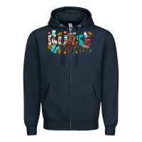 Navy nurse mom Zipper Hoodie - texasbilliewilder