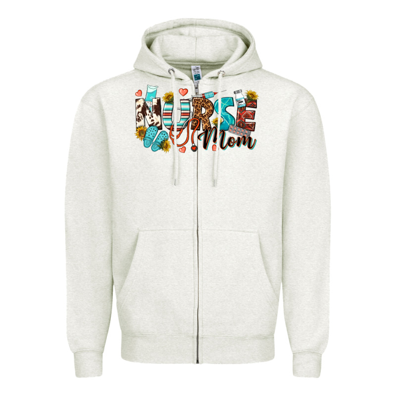 Nurse Mom Zipper Hoodie by texasbilliewilder | Teevron