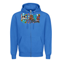 True Royal nurse mom Zipper Hoodie - texasbilliewilder