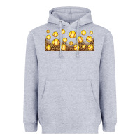 Heather Grey leopard softball 16oz libbey glass Heavyweight Hoodie - HRA Design Shop