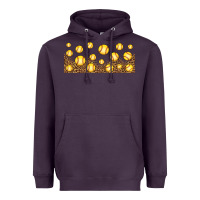 Plum leopard softball 16oz libbey glass Heavyweight Hoodie - HRA Design Shop
