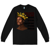 Black afro man god says you are Long Sleeve Tee - texasbilliewilder