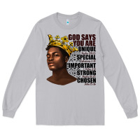 Moon Dust afro man god says you are Long Sleeve Tee - texasbilliewilder