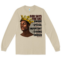 Mushroom afro man god says you are Long Sleeve Tee - texasbilliewilder