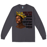 Smoke afro man god says you are Long Sleeve Tee - texasbilliewilder
