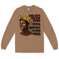 Toasted Coconut afro man god says you are Long Sleeve Tee - texasbilliewilder