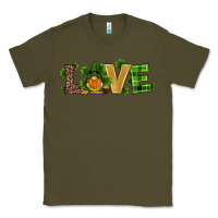 Army Green st patricks day gnomes shamrock horseshoes love Classic Tee - RanaPortraitStore