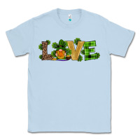 Dusty Blue st patricks day gnomes shamrock horseshoes love Classic Tee - RanaPortraitStore
