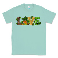 Seafoam st patricks day gnomes shamrock horseshoes love Classic Tee - RanaPortraitStore