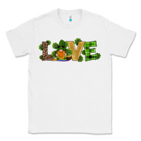White st patricks day gnomes shamrock horseshoes love Classic Tee - RanaPortraitStore