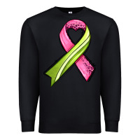 Black breast cancer sport ribbons Premium Sweatshirt - AdoDesignShop