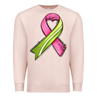 Pale Pink breast cancer sport ribbons Premium Sweatshirt - AdoDesignShop