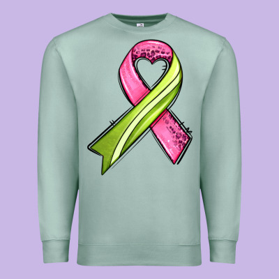 Breast Cancer Sport Ribbons Premium Sweatshirt Designed By Adodesignshop