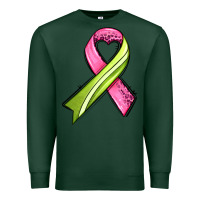 Sports Green breast cancer sport ribbons Premium Sweatshirt - AdoDesignShop