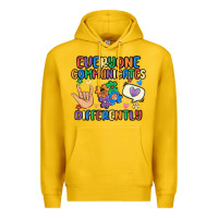 Lemon everyone communicates differently Premium Hoodie - MaliasSmallBusiness
