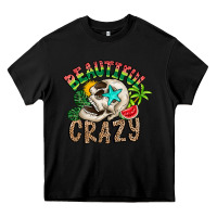 Black Beautiful Crazy Summer Heavy Core Tee - CowhideDigitalArt
