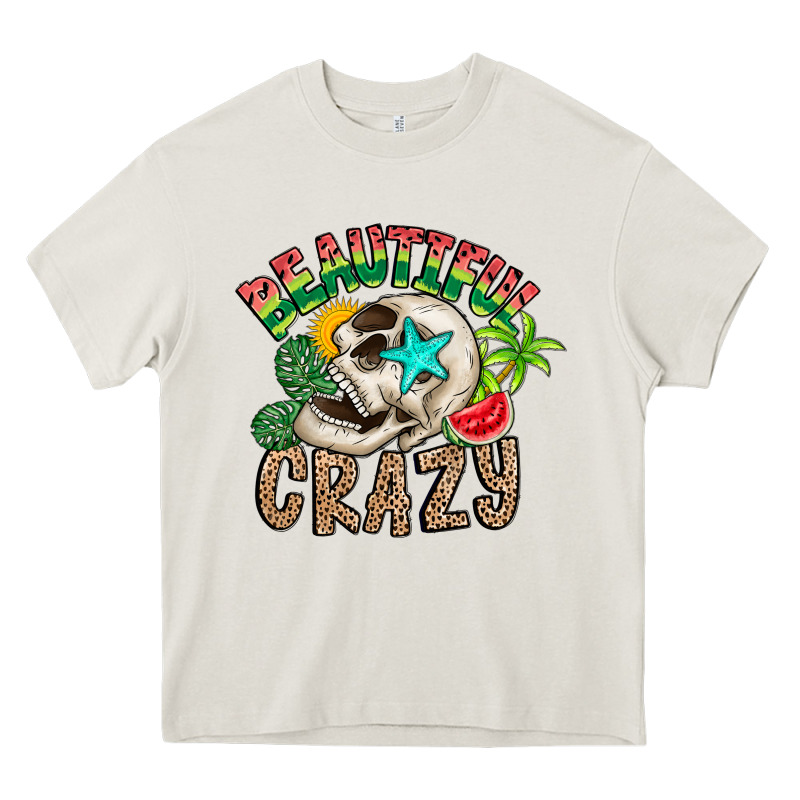 Beautiful Crazy Summer Heavy Core Tee by CowhideDigitalArt | Teevron