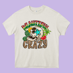 Beautiful Crazy Summer Heavy Core Tee Designed By Cowhidedigitalart