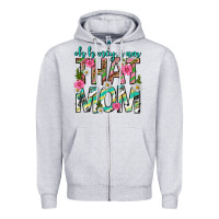 Heather Grey oh honey i am that mom mothers day Zipper Hoodie - texasbilliewilder