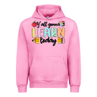 Fuchsia Pink y'all gonna learn today Urban Hoodie - MaliasSmallBusiness