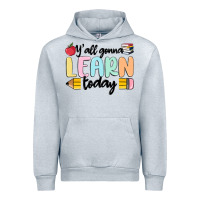 Heather Grey y'all gonna learn today Urban Hoodie - MaliasSmallBusiness