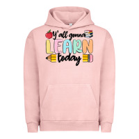 Pigment Salmon y'all gonna learn today Urban Hoodie - MaliasSmallBusiness