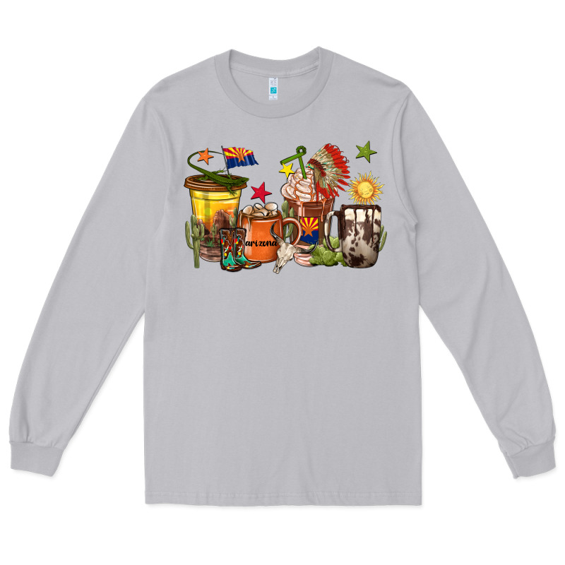 Arizona Coffee Cups Long Sleeve Tee by texasbilliewilder | Teevron