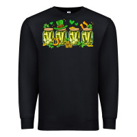 Black st. patricks day pickle Premium Sweatshirt - Artiststas