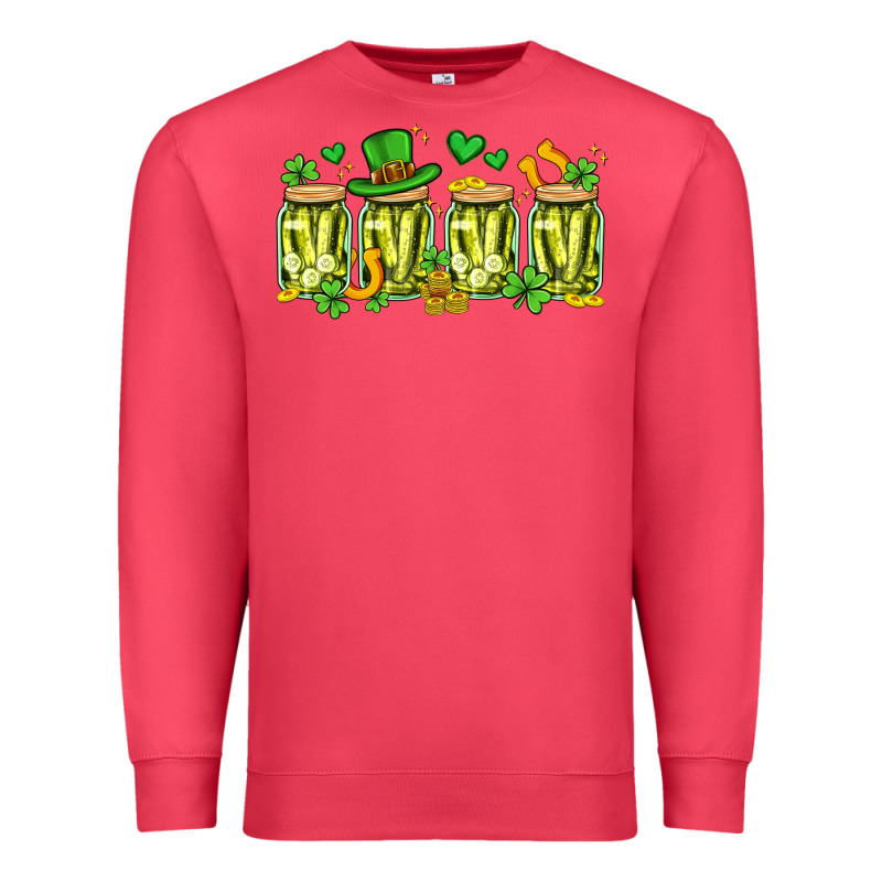 St. Patricks Day Pickle Premium Sweatshirt by Artiststas | Teevron