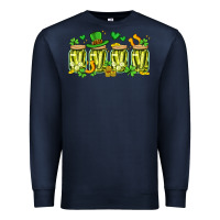 Navy st. patricks day pickle Premium Sweatshirt - Artiststas