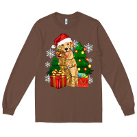 Chestnut christmas golden dog Long Sleeve Tee - Zillion Design Studio