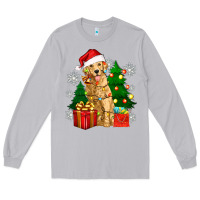Moon Dust christmas golden dog Long Sleeve Tee - Zillion Design Studio