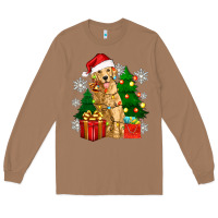 Toasted Coconut christmas golden dog Long Sleeve Tee - Zillion Design Studio