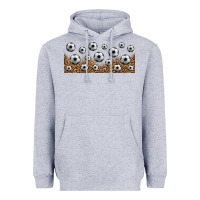 Heather Grey leopard soccer 16oz libbey glass Heavyweight Hoodie - HRA Design Shop
