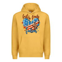 Mustard faith family freedom Premium Hoodie - MaliasSmallBusiness
