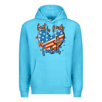 Ocean Blue faith family freedom Premium Hoodie - MaliasSmallBusiness