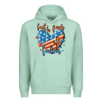 Seafoam faith family freedom Premium Hoodie - MaliasSmallBusiness