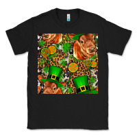 Black st patricks  cow with candy Classic Tee - FaDigitalArtStudio